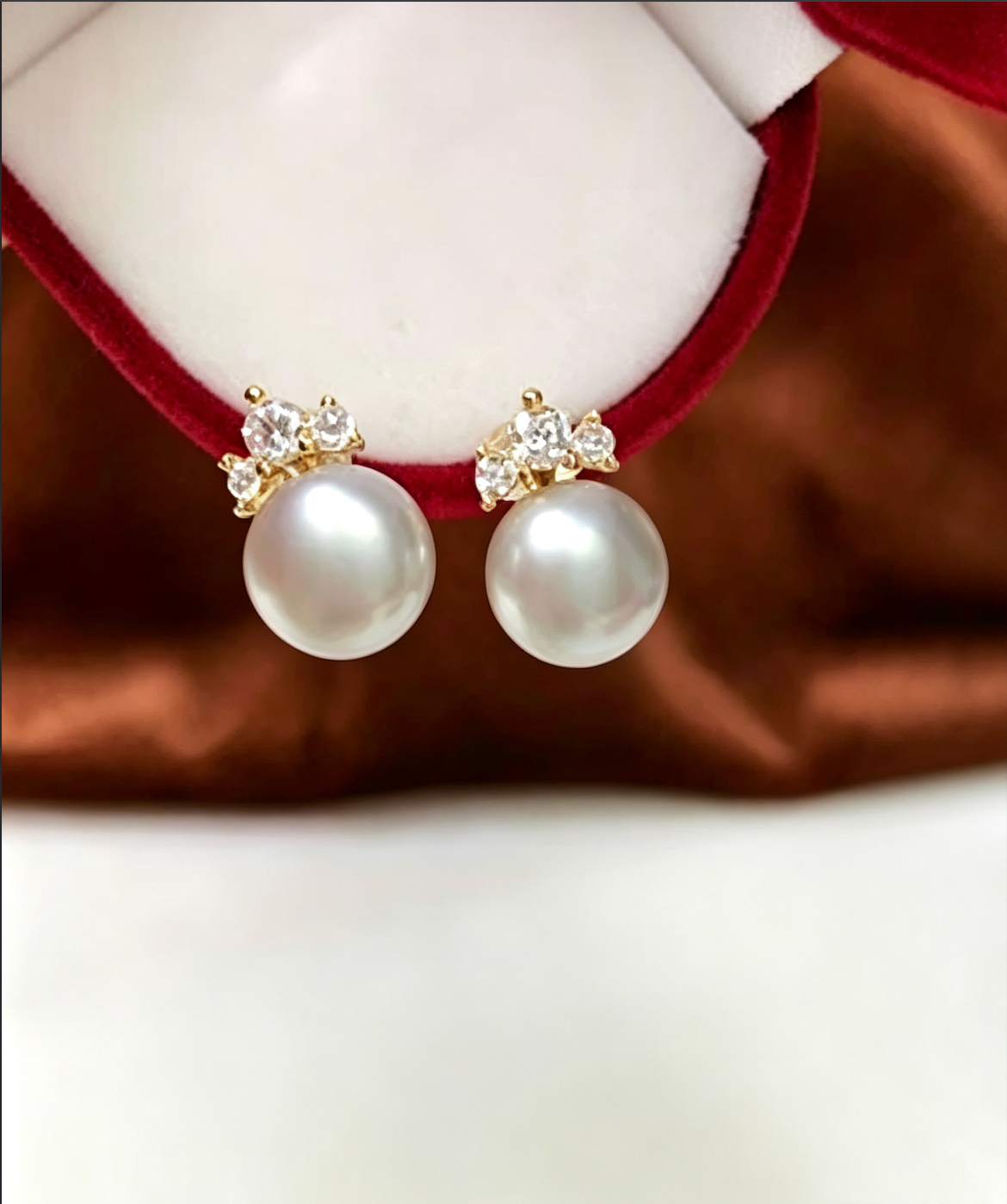 法式淡水珍珠耳钉｜925 银防过敏，通勤约会都合适 French Style Freshwater Pearl Earrings, 925 Silver, Suitable for Work & Date：圖片 2